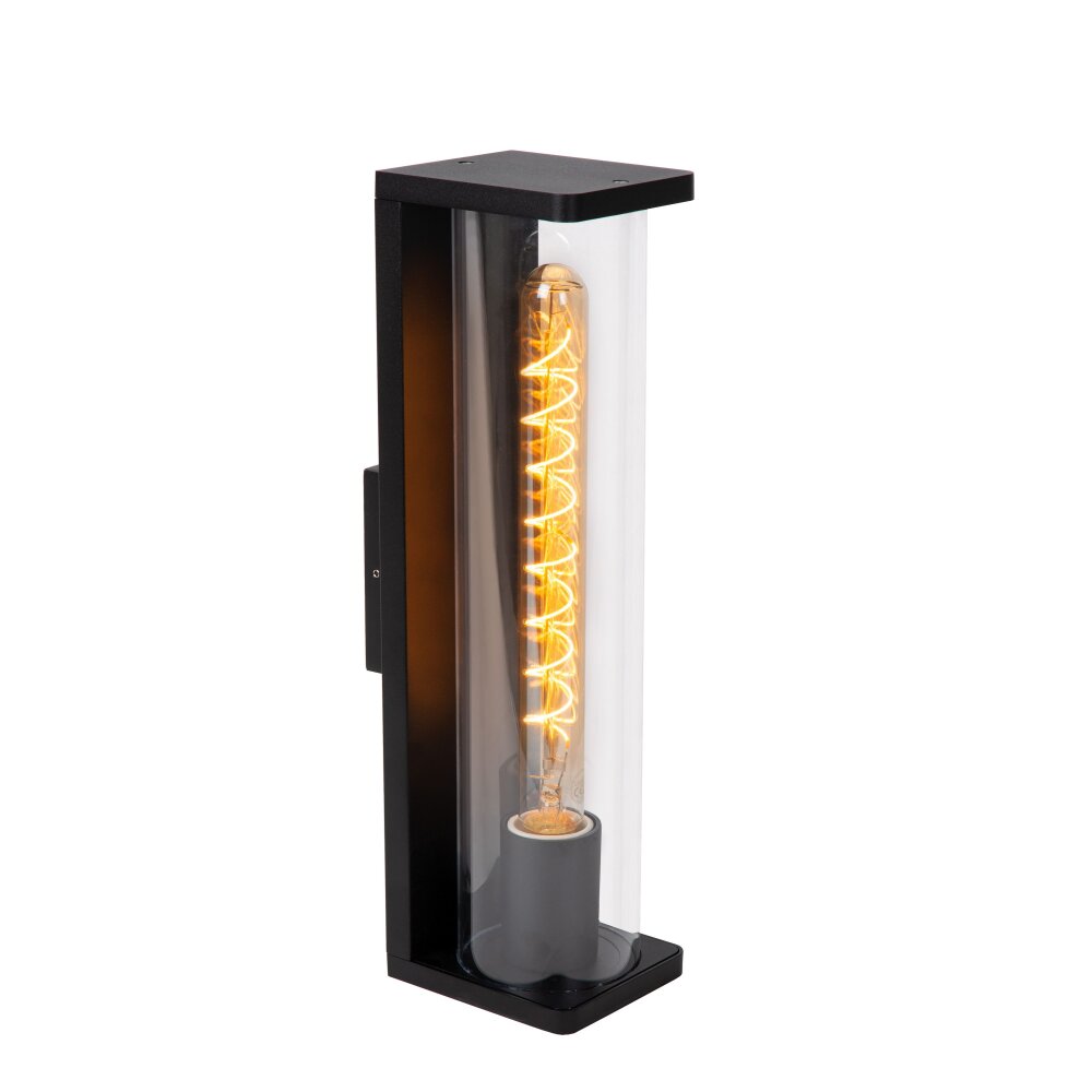 Lucide SLIGO Außenwandleuchte Schwarz, 1-flammig main product photo