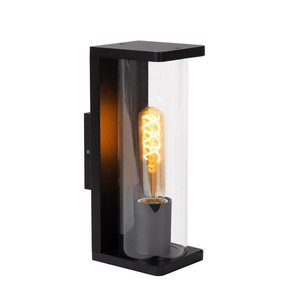Lucide SLIGO Außenwandleuchte Schwarz, 1-flammig main product photo