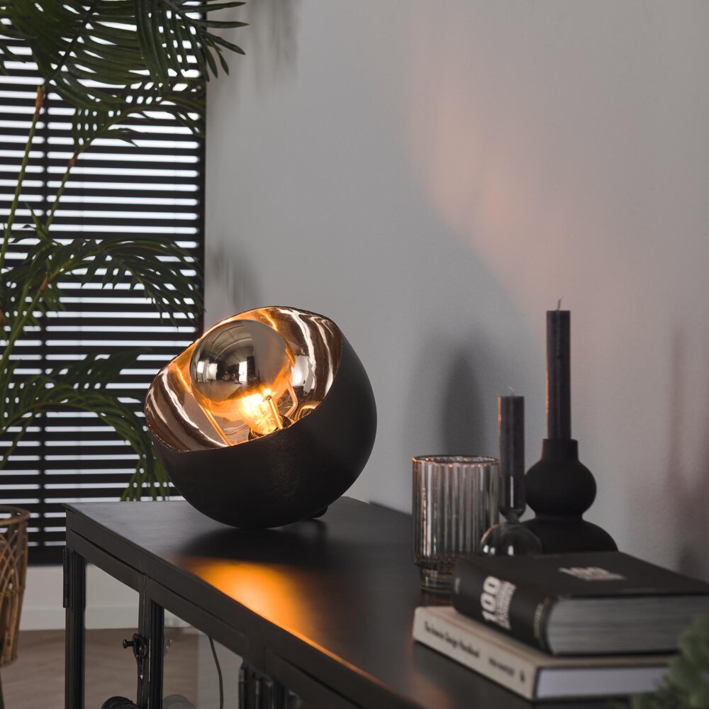 Mirror Tischleuchte Nickel-Matt, Schwarz, 1-flammig main product photo