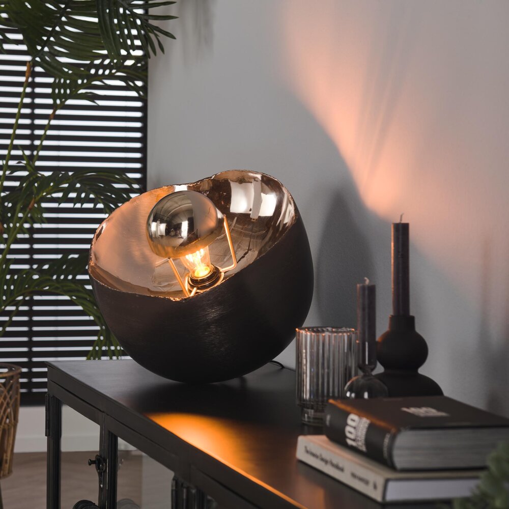 Mirror Tischleuchte Nickel-Matt, Schwarz, 1-flammig main product photo