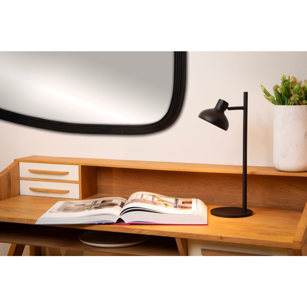 Lucide SENSAS Tischleuchte Schwarz, 1-flammig main product photo