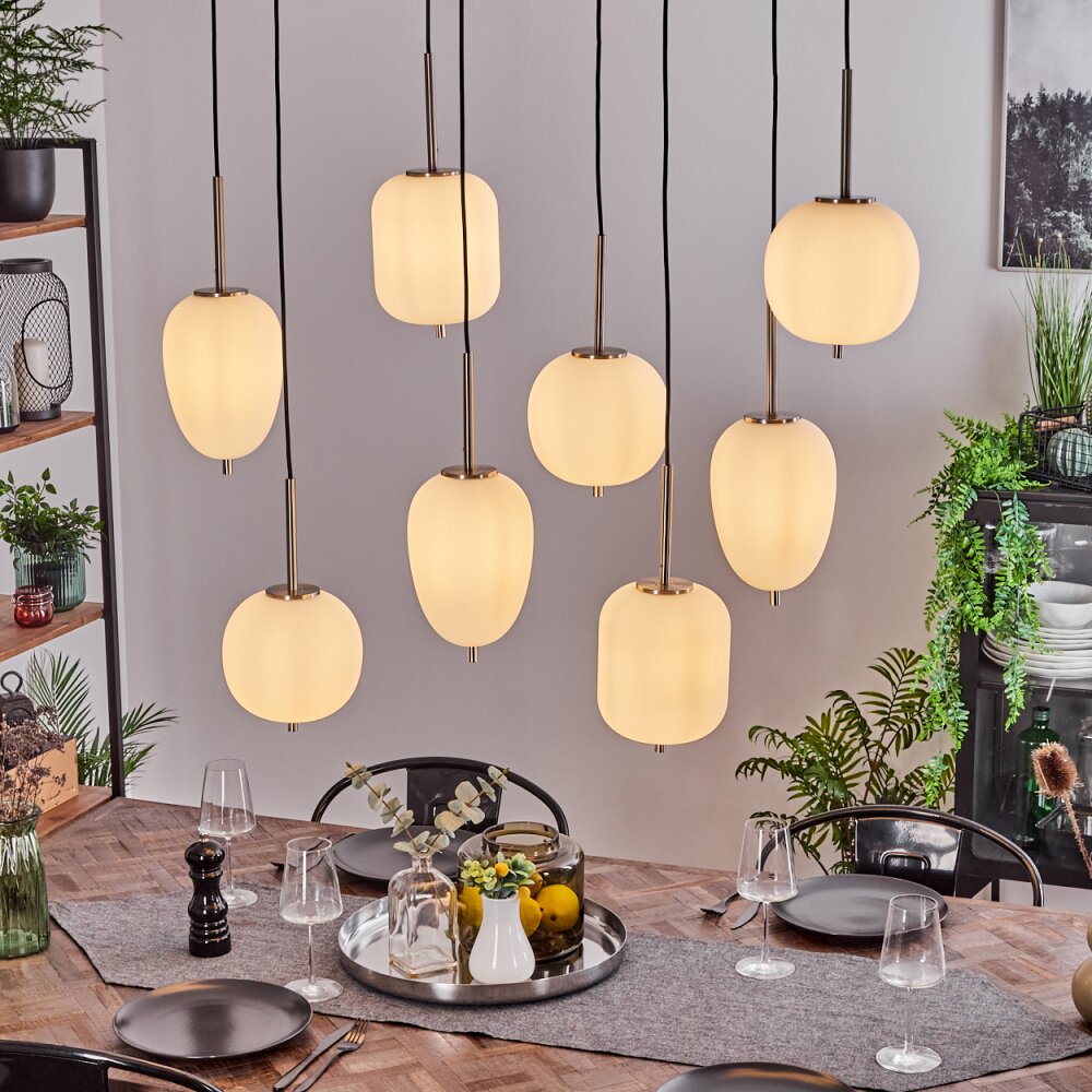 Verbania Hängeleuchte Nickel-Matt, 8-flammig main product photo
