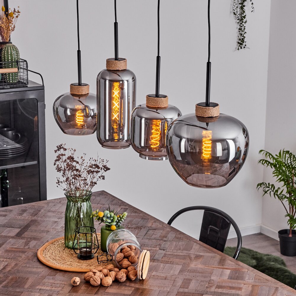 Talok Hängeleuchte Schwarz, 4-flammig main product photo