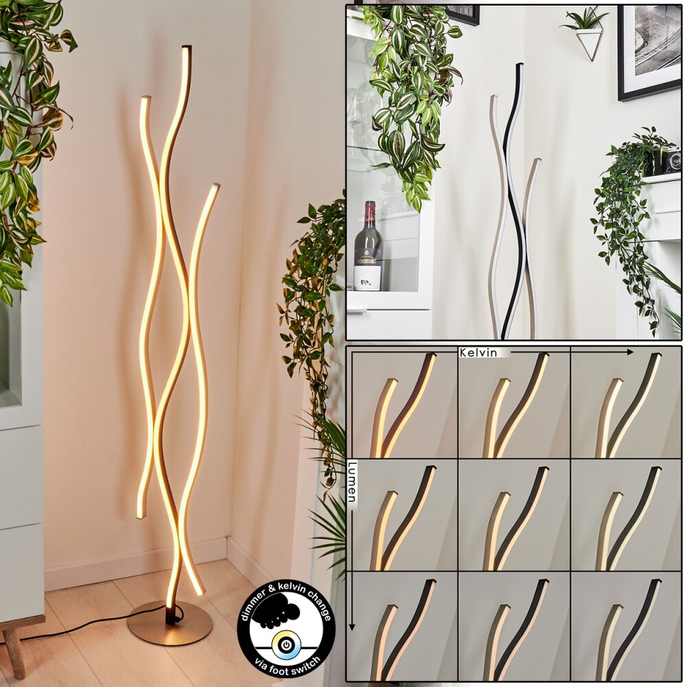 Serlande Stehleuchte LED Nickel-Matt, 1-flammig main product photo
