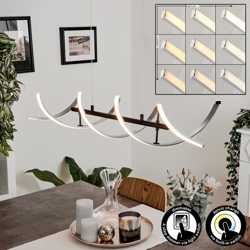 Khovet Pendelleuchte LED Schwarz, 1-flammig main product photo