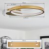 Bina Deckenleuchte LED Messing, 1-flammig, Fernbedienung