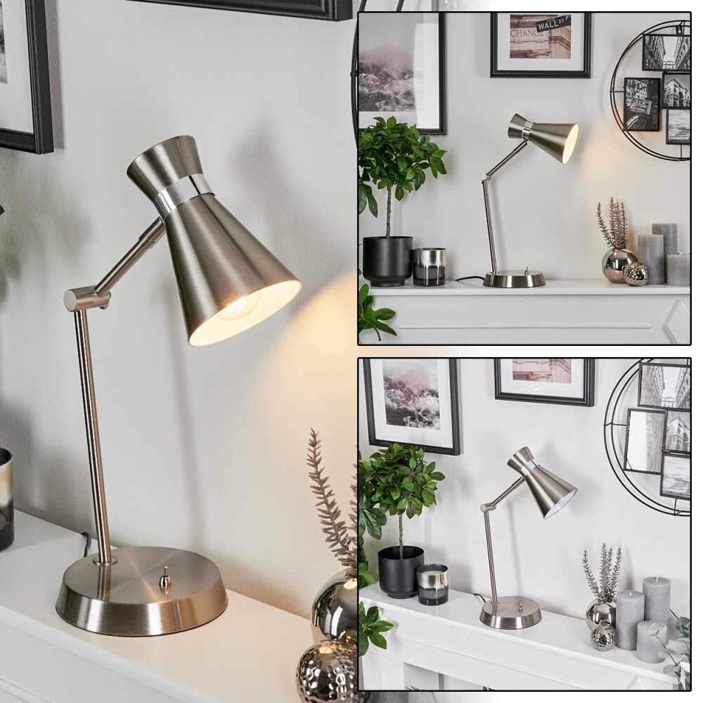 Vijes Tischleuchte Chrom, Nickel-Matt, 1-flammig main product photo