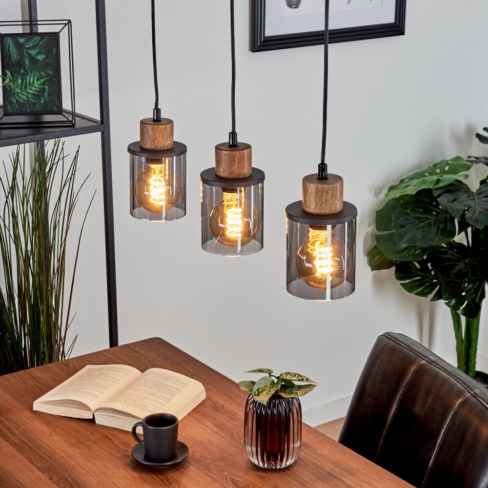 Loursin Hängeleuchte Schwarz, 3-flammig main product photo