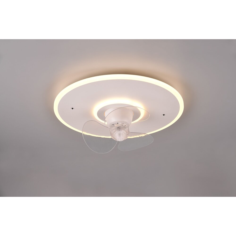 Reality Nybro Deckenventilator LED Weiß, 1-flammig, Fernbedienung main product photo