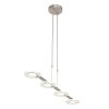 Steinhauer Turound Pendelleuchte LED Silber, 4-flammig