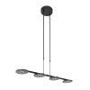 Steinhauer Turound Pendelleuchte LED Schwarz, 4-flammig