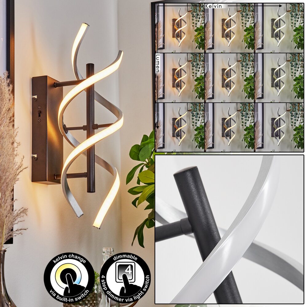 Khovet Wandleuchte LED Schwarz, 1-flammig main product photo