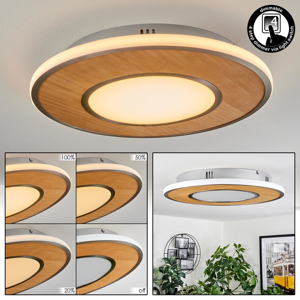 Chrop Deckenleuchte LED Nickel-Matt, 1-flammig main product photo