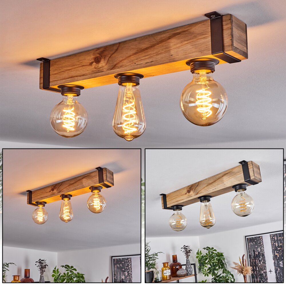 Montgomery Deckenleuchte Naturfarben, 3-flammig main product photo