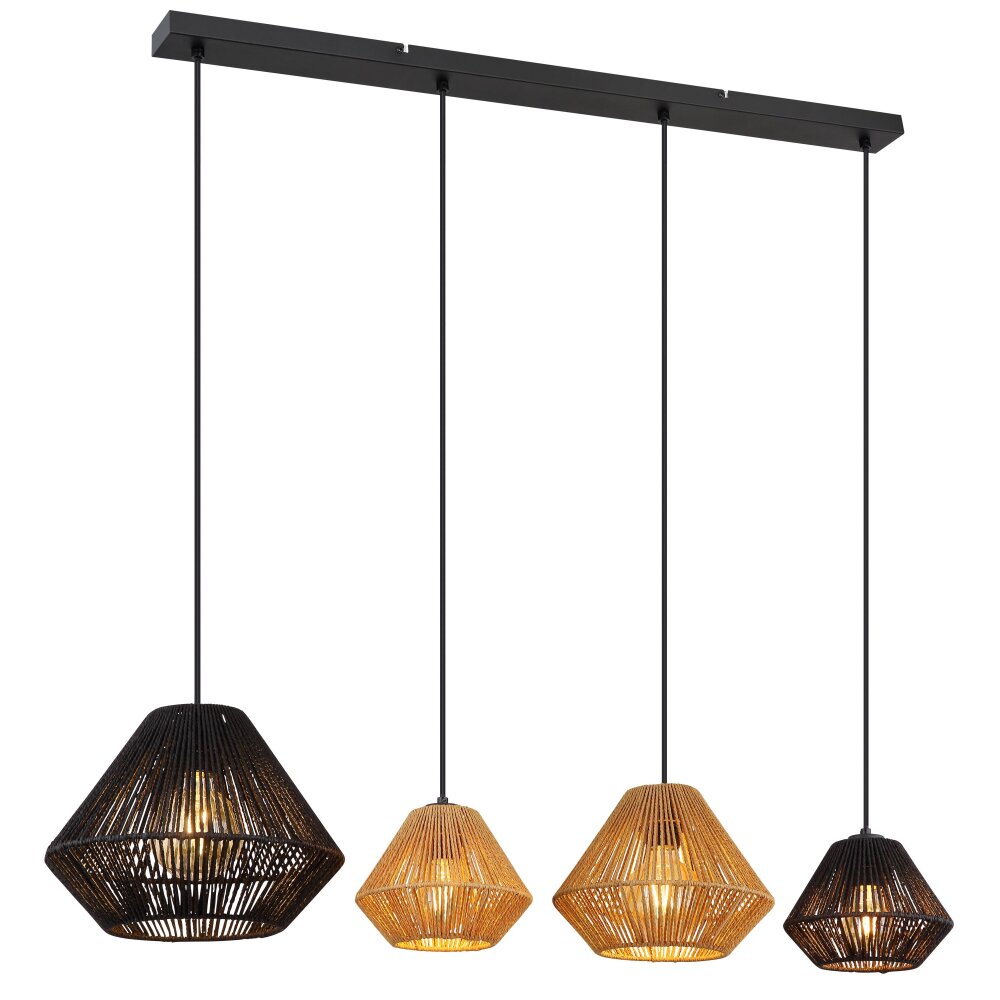 Globo HOUDINI Hängeleuchte Schwarz, 4-flammig main product photo