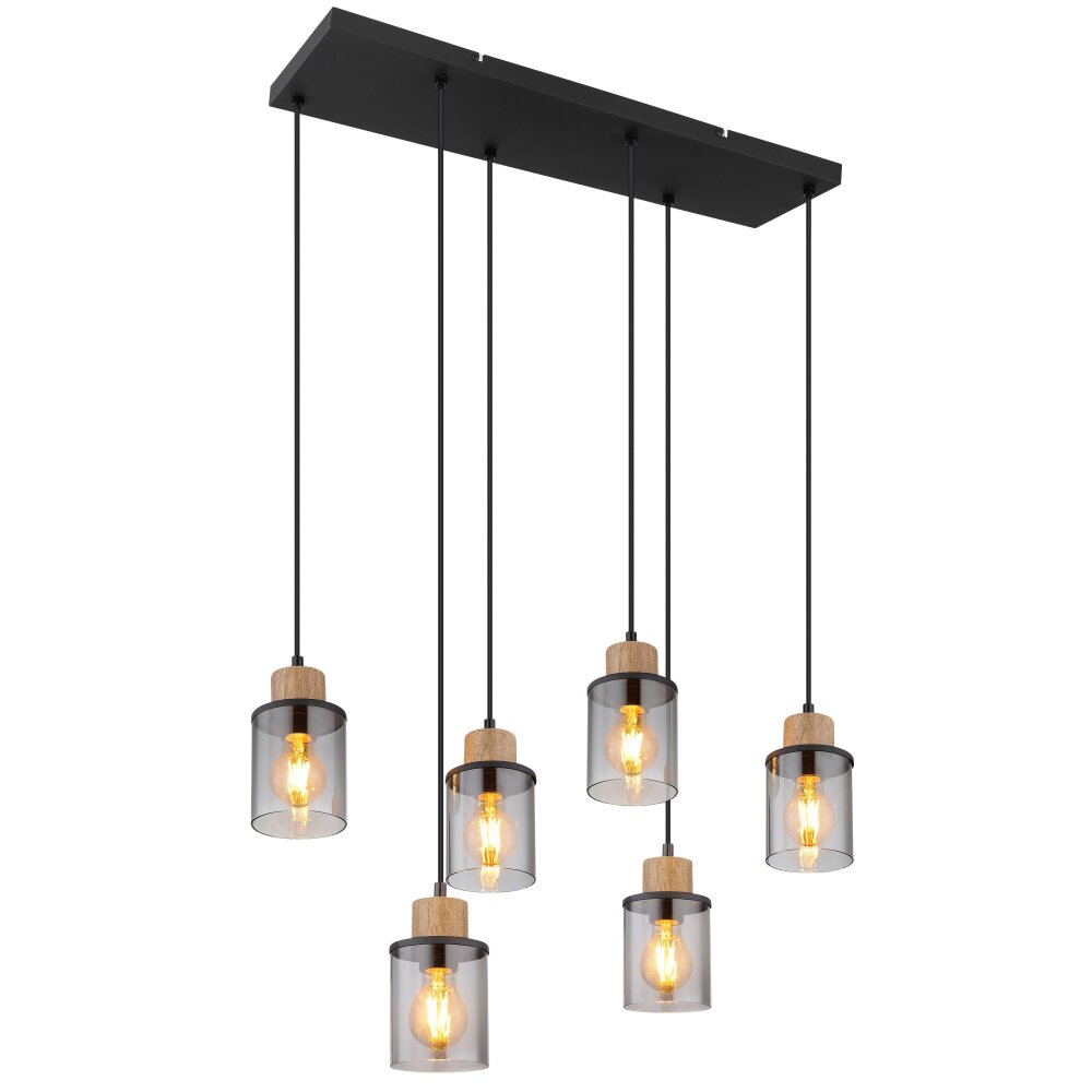 Globo REID Hängeleuchte Schwarz, 6-flammig main product photo
