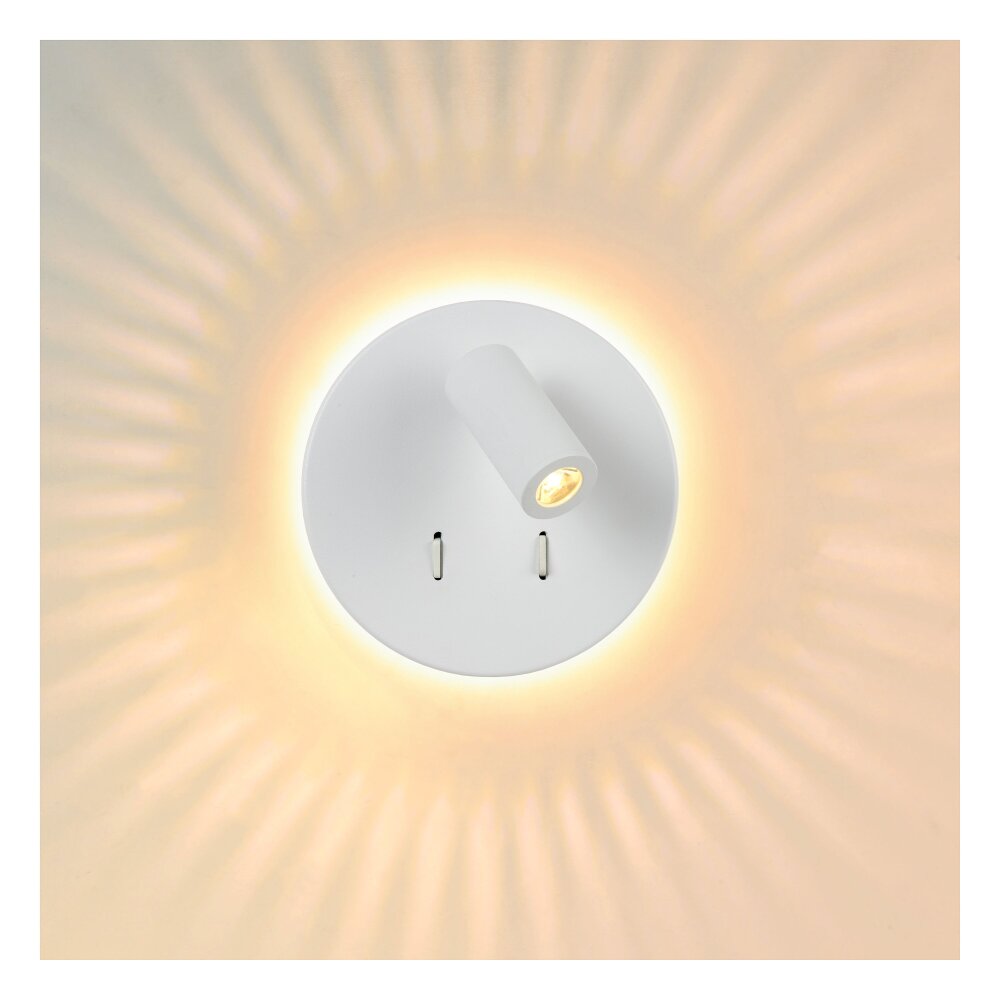 Lucide BENTJER Wandleuchte LED Weiß, 1-flammig main product photo
