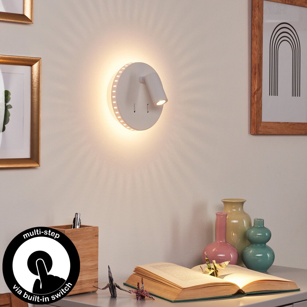Rukutu Wandleuchte LED Weiß, 2-flammig main product photo