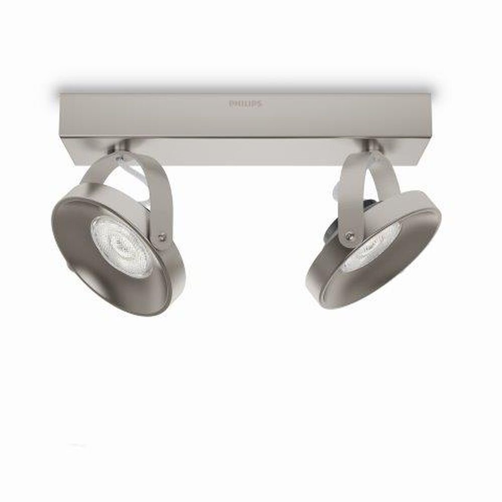 Philips Spur Deckenleuchte LED Edelstahl, 2-flammig main product photo