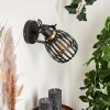 Pocho Wandleuchte Messing, Schwarz, 1-flammig