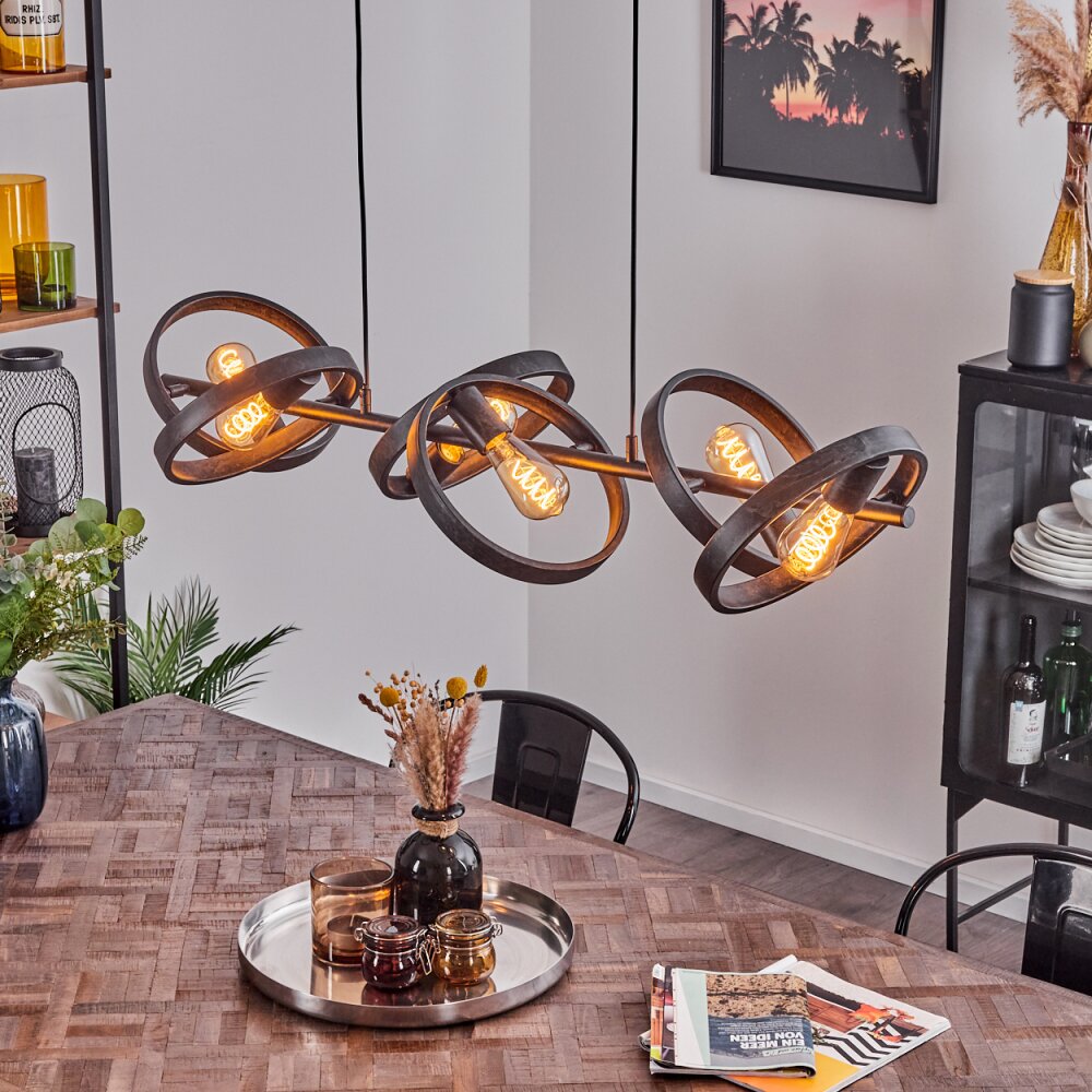 Theareabarivat Pendelleuchte Anthrazit, 6-flammig main product photo