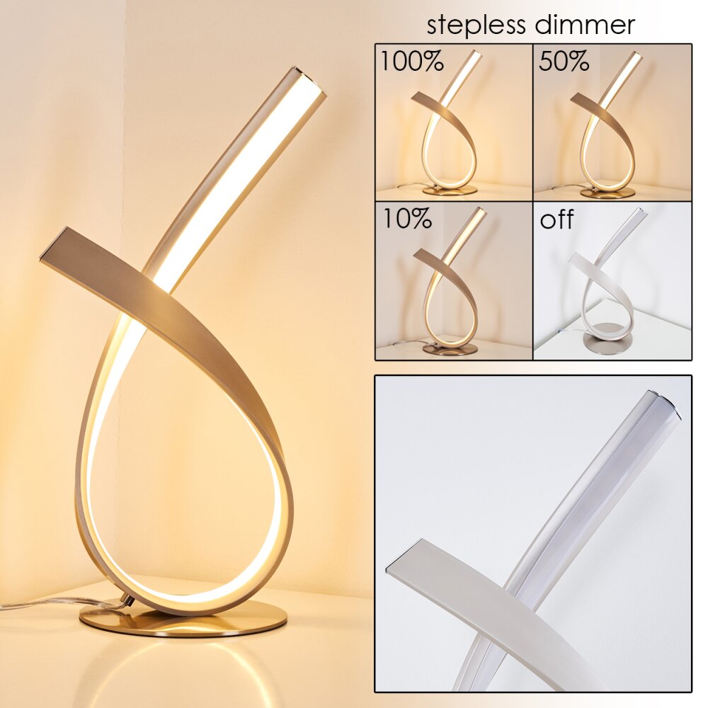 Medle Tischleuchte LED Nickel-Matt, 1-flammig main product photo