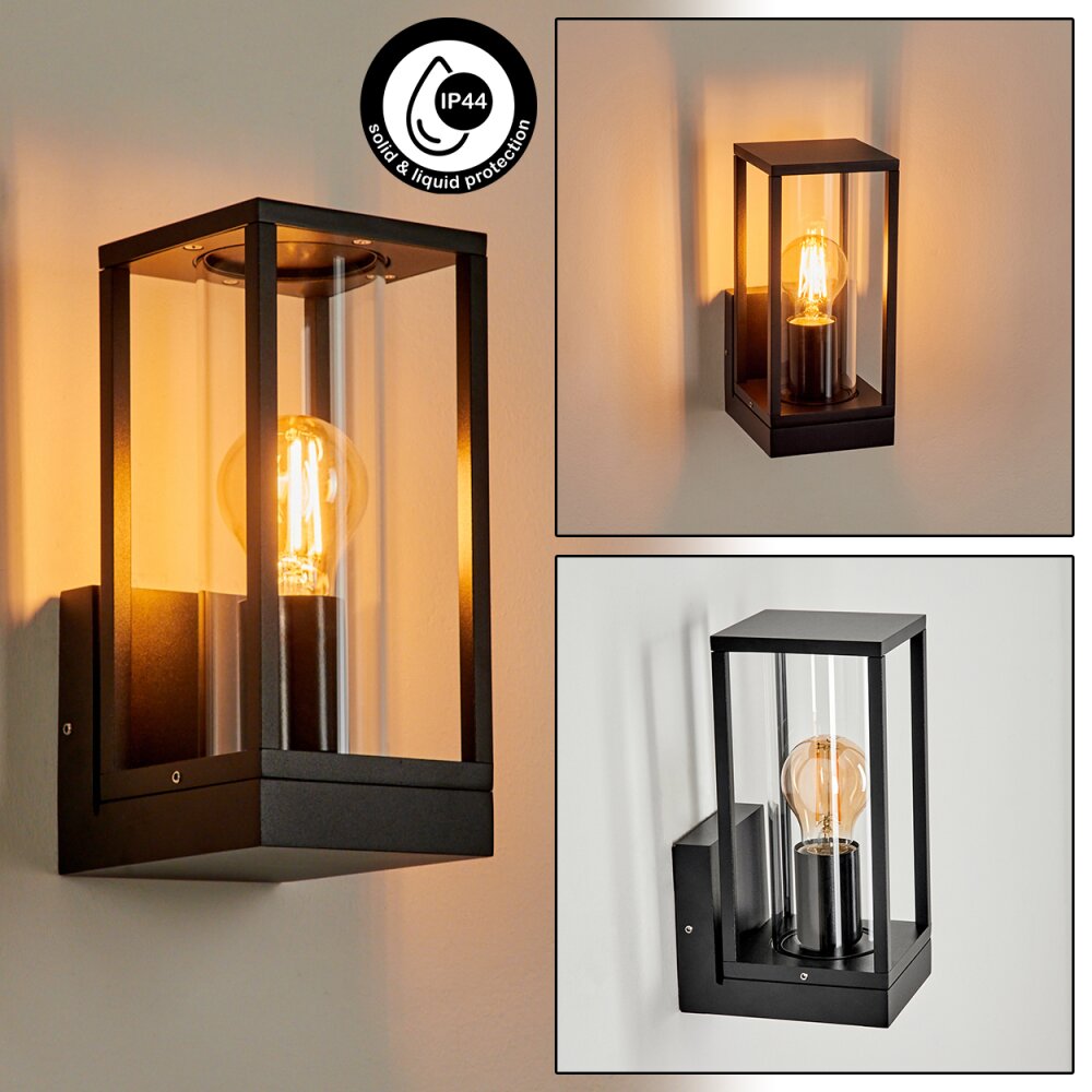 Profundidad Außenwandleuchte Schwarz, 1-flammig main product photo