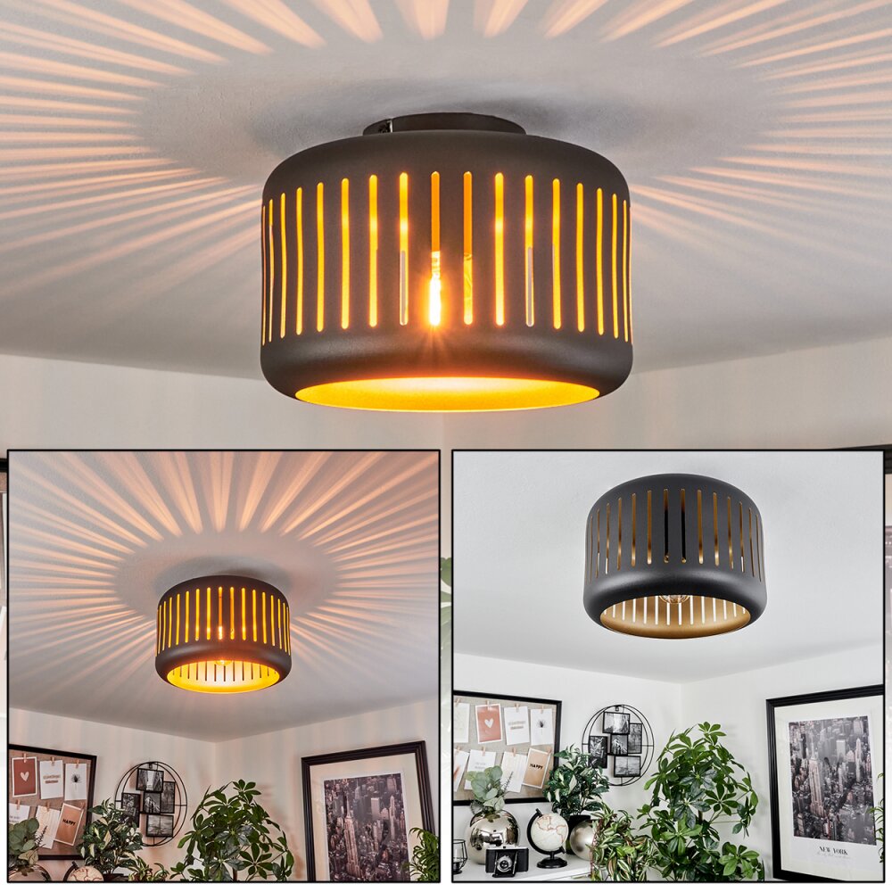 Fournie Deckenleuchte Schwarz, 1-flammig main product photo