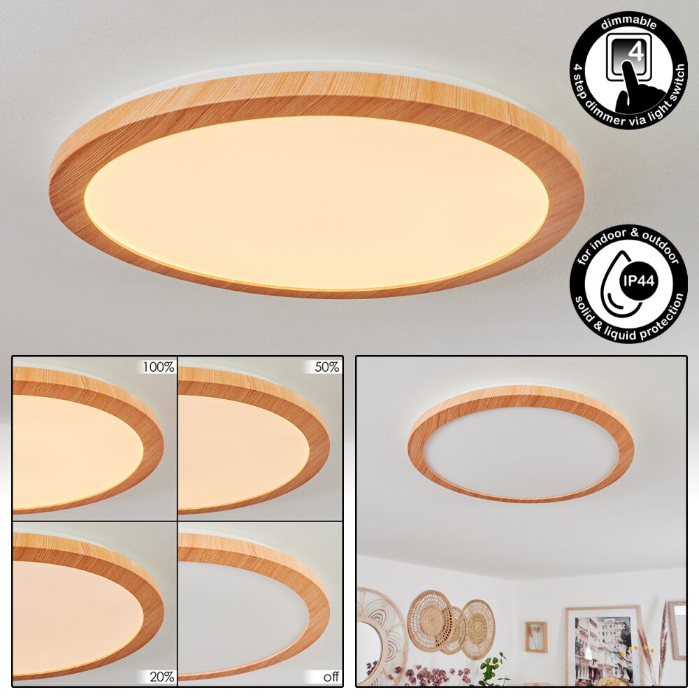 Siguna Deckenpanel LED Holzoptik, 1-flammig main product photo