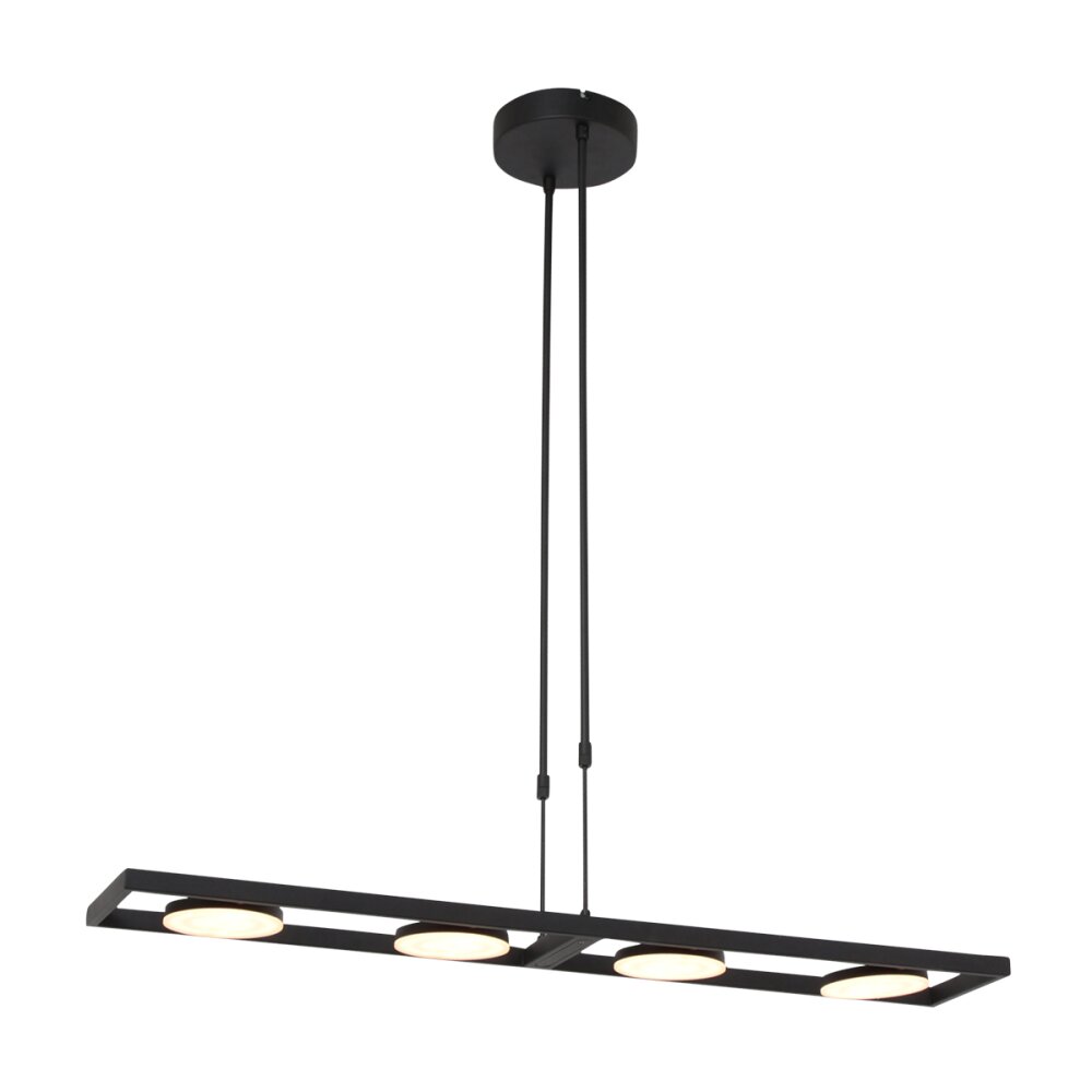 Steinhauer Soleil Pendelleuchte LED Schwarz, 4-flammig main product photo