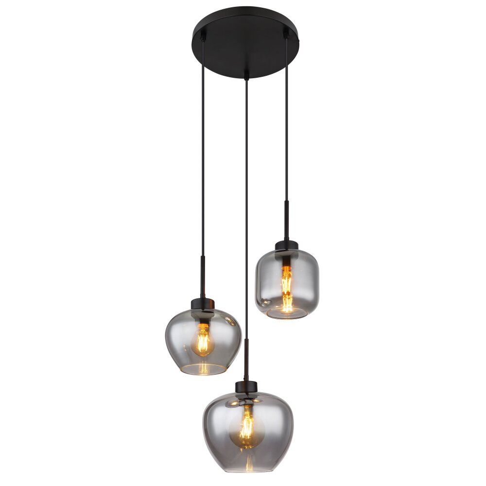 Globo MATT Hängeleuchte Schwarz, 3-flammig main product photo