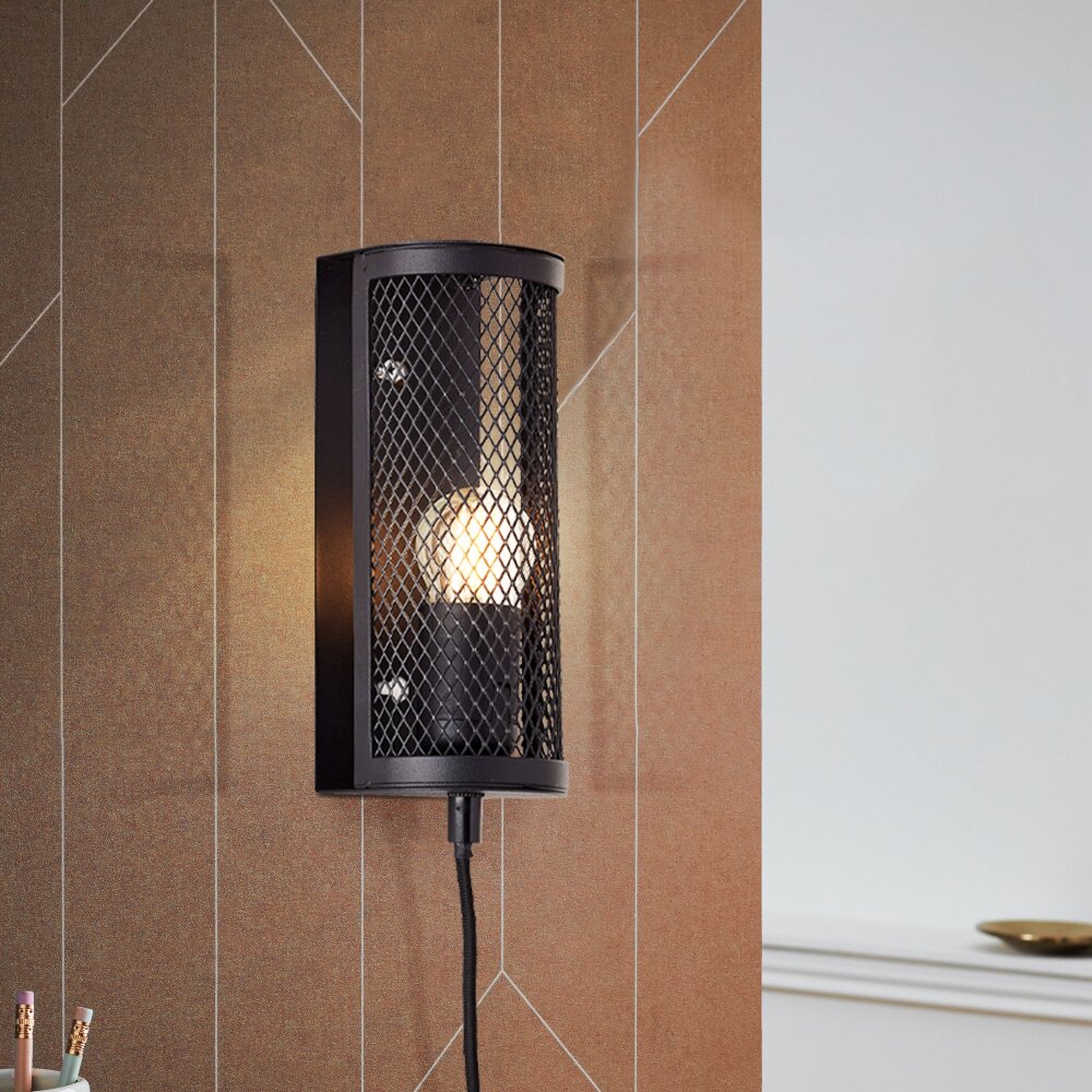 Brilliant Maze Wandleuchte Schwarz, 1-flammig main product photo