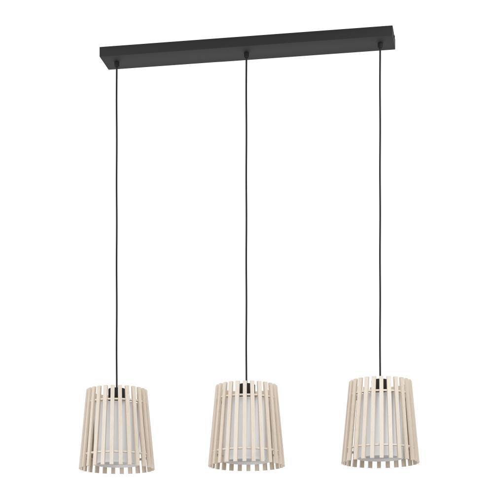 Eglo FATTORIA Hängeleuchte Schwarz, 3-flammig main product photo