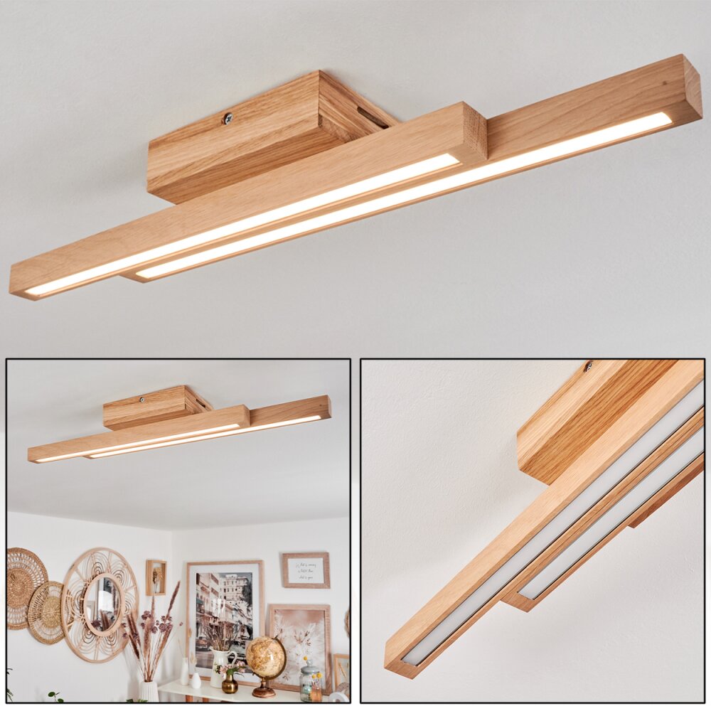 Cajas Deckenleuchte LED Naturfarben, 2-flammig main product photo