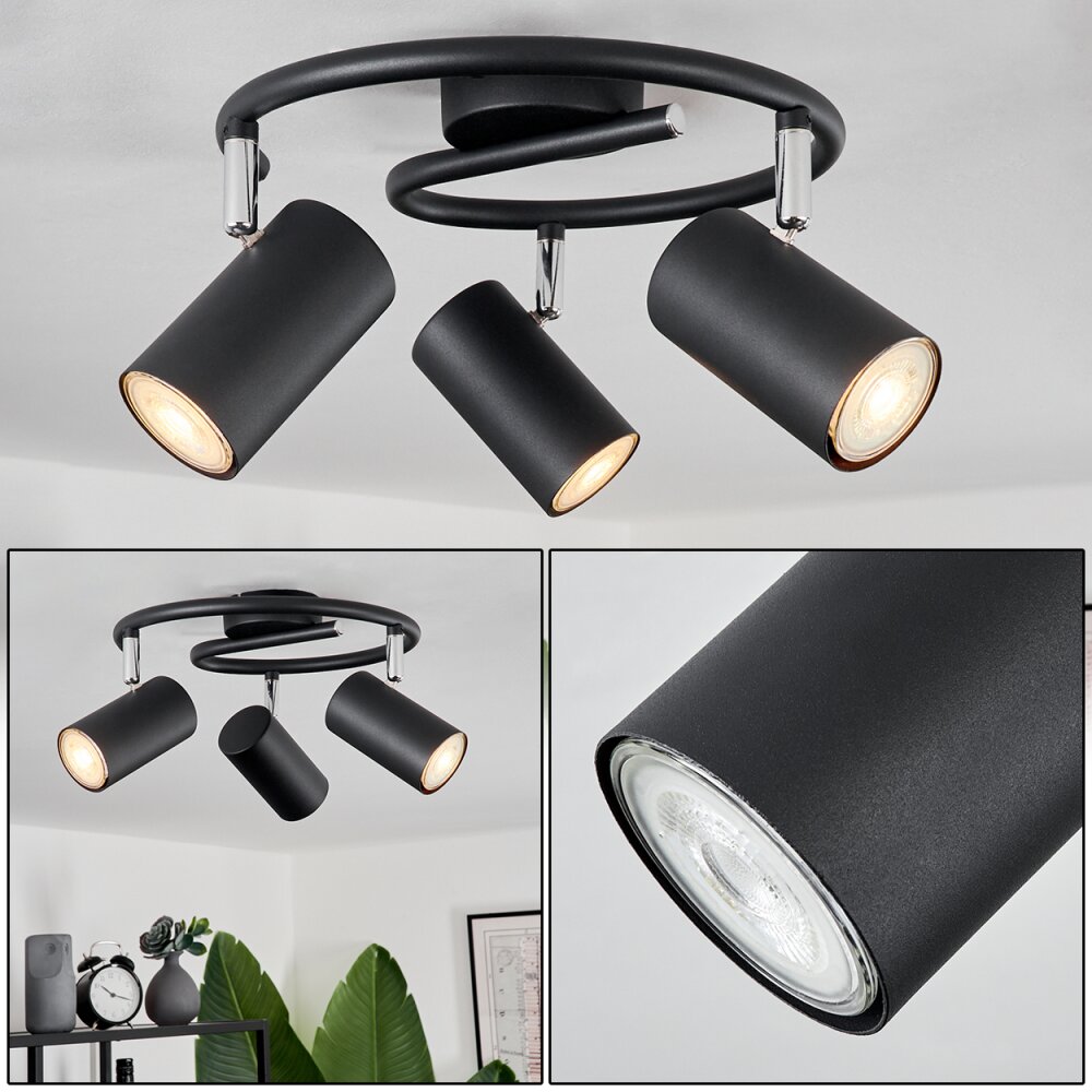 Javel Deckenleuchte Schwarz, 3-flammig main product photo