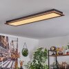 Salmi Deckenpanel LED Holzoptik, 1-flammig