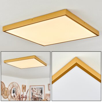 Broglen Deckenpanel LED Gold, 1-flammig