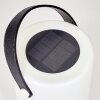 Acebal Solar-Außentischleuchte LED Schwarz, Weiß, 1-flammig, Farbwechsler
