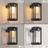Lokpano Außenwandleuchte LED Schwarz, 1-flammig, Bewegungsmelder, Farbwechsler