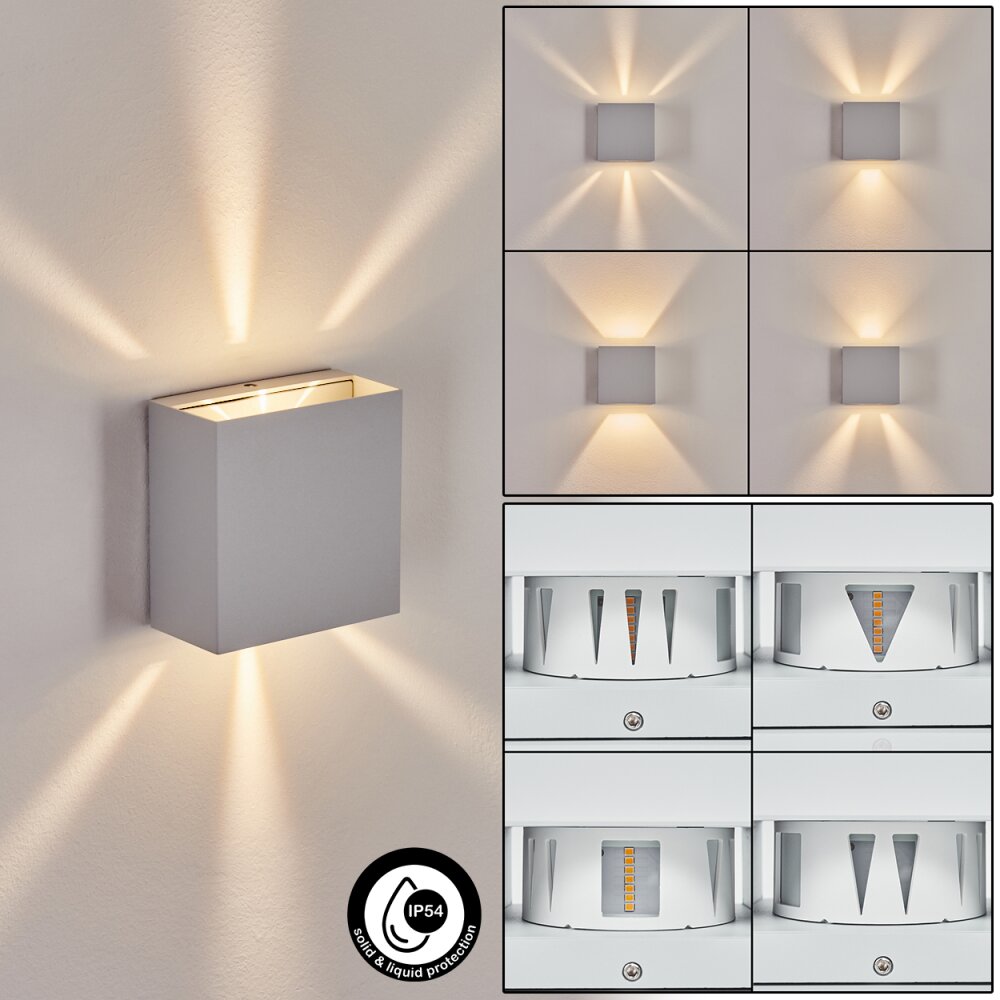 Spidern Außenwandleuchte LED Weiß, 1-flammig main product photo