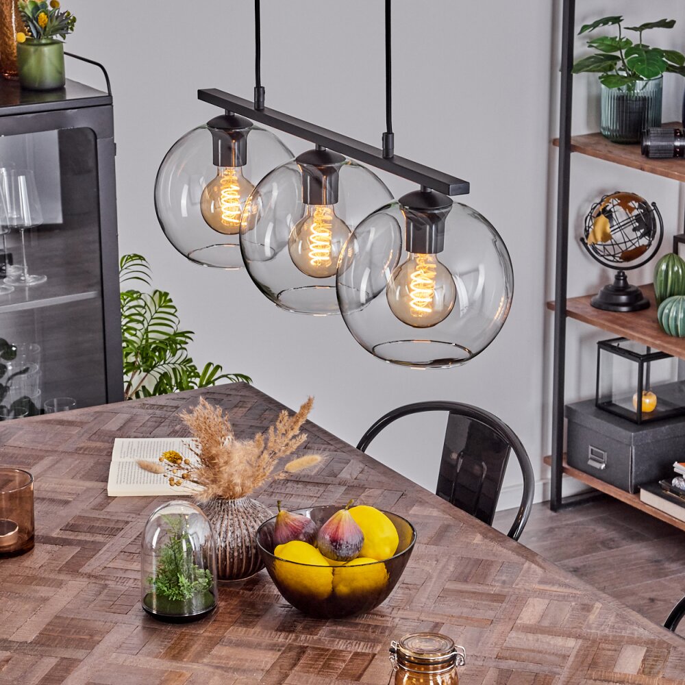 Koyoto Pendelleuchte Glas 20 cm Klar, 3-flammig main product photo