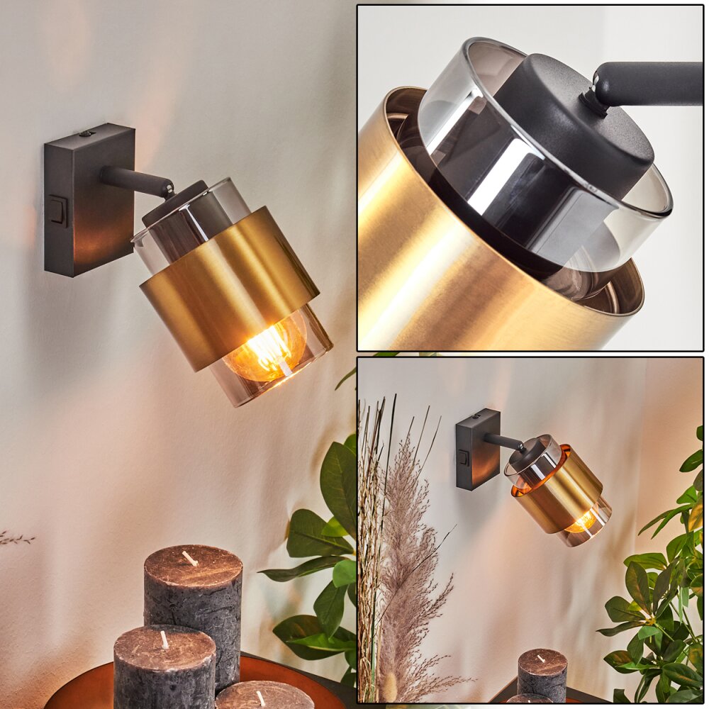 Traak Wandleuchte Schwarz, 1-flammig main product photo