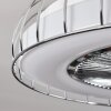 Burmeister Deckenventilator LED Weiß, 1-flammig, Fernbedienung