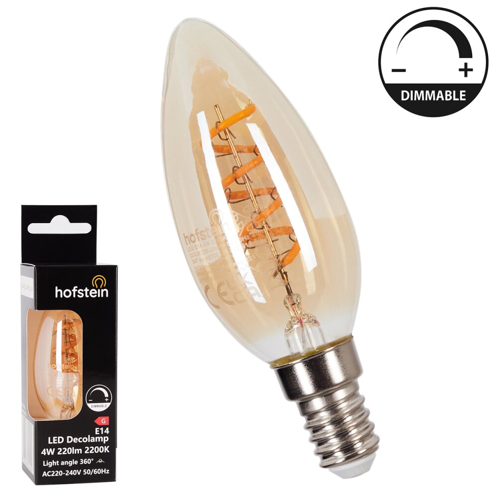 E14 LED 4 Watt 2200 Kelvin 220 Lumen main product photo