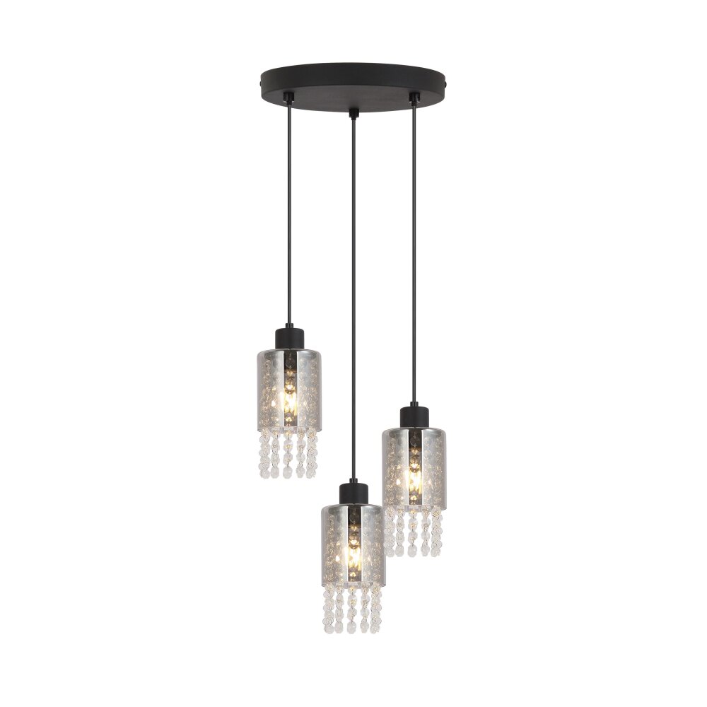 Globo BACKEY Hängeleuchte Schwarz, 3-flammig main product photo
