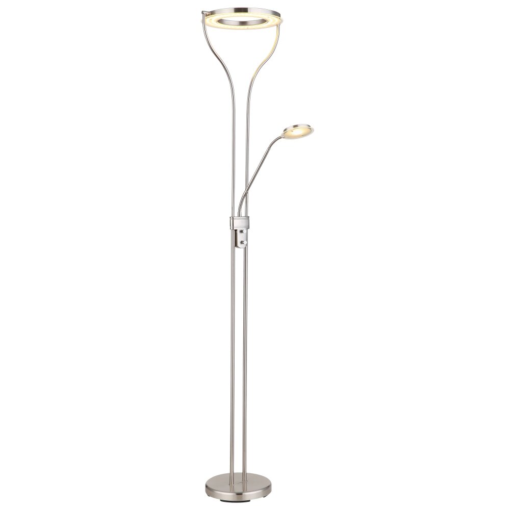 Globo EBRO Deckenfluter LED Chrom, 1-flammig main product photo