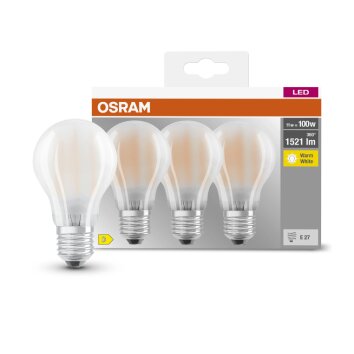 OSRAM 3er Set LED E27 11 Watt 2700 Kelvin 1521 Lumen