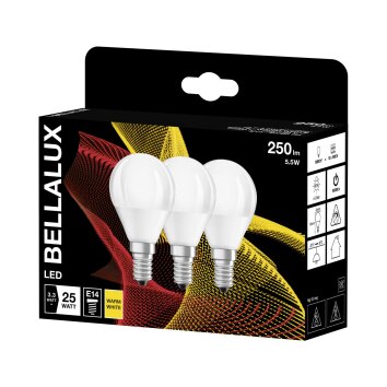 BELLALUX 3er Set LED E14 3,3 Watt 2700 Kelvin 250 Lumen