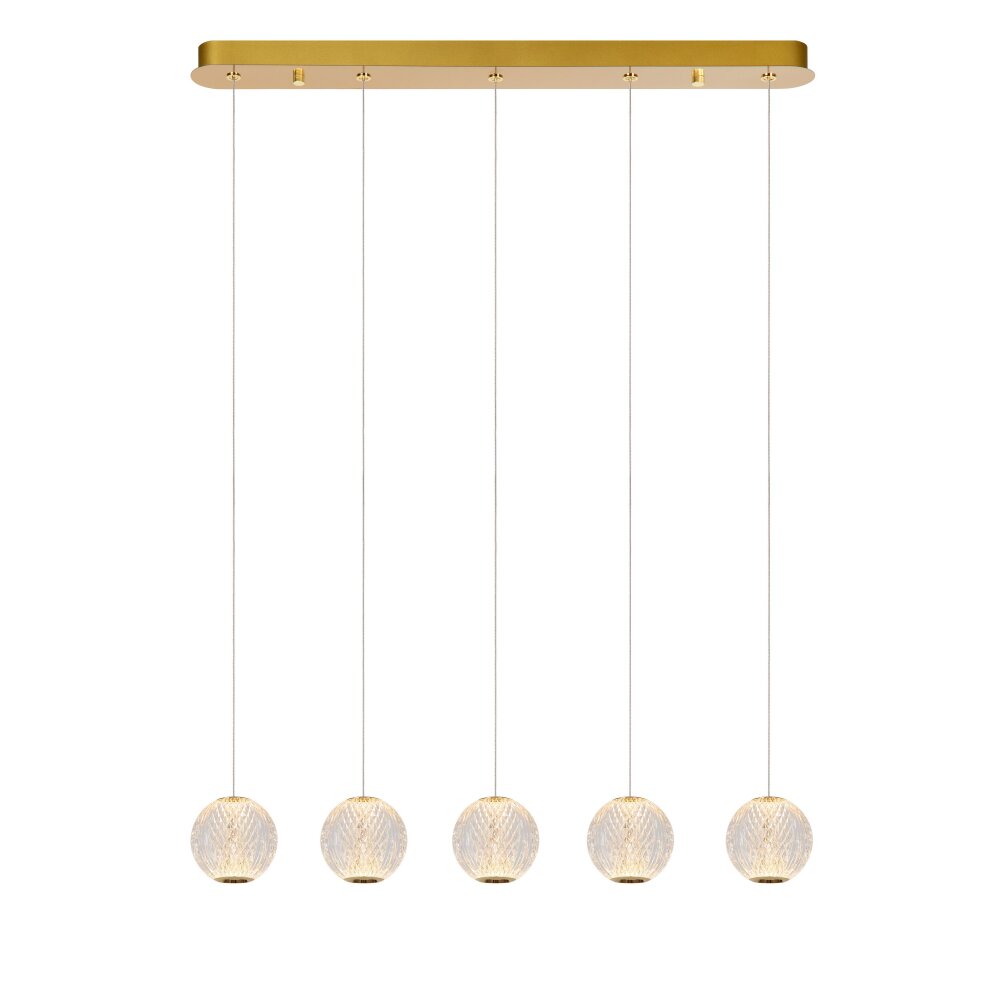 Lucide CINTRA Pendelleuchte LED Gold, 5-flammig main product photo
