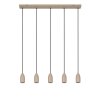 Lucide EVORA Pendelleuchte Taupe, 5-flammig